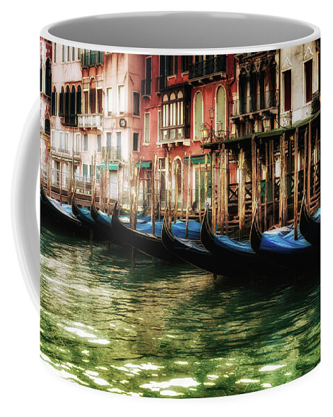 Grand Coffee Mug featuring the photograph Gondolas in Venice by M G Whittingham
