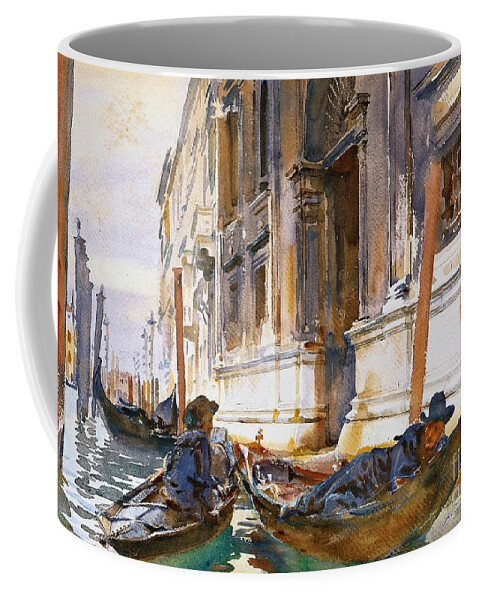 Gondoliers Siesta 1904 Coffee Mug featuring the photograph Gondoliers Siesta 1904 by Padre Art