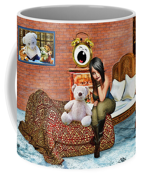 Morning Coffee Mug featuring the digital art Good Morning by John Haldane