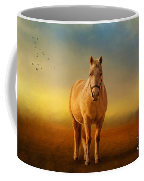 Horse Coffee Mug featuring the photograph Good Morning Sweetheart by Lois Bryan