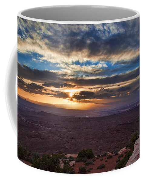 Utah Coffee Mug featuring the photograph The Long Wave Goodbye by Jim Garrison