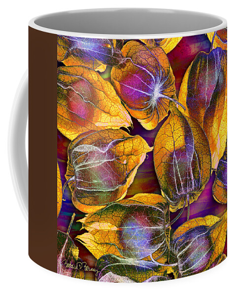 Gooseberry Coffee Mug featuring the digital art Goosed Berry Pods by Barbara Berney