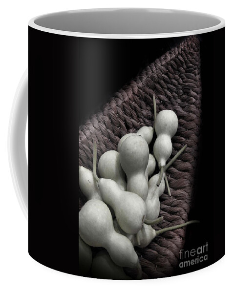 Black Coffee Mug featuring the photograph Gourds by Eena Bo