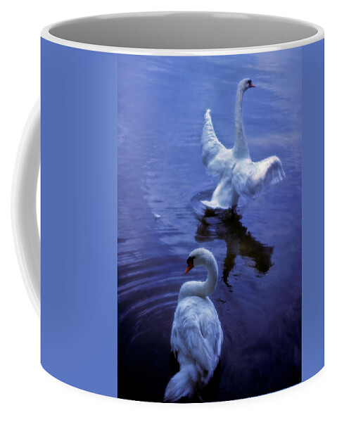 Swan Coffee Mug featuring the photograph Graceful Swans by Marie Hicks
