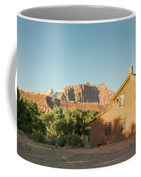 Brick House Coffee Mug featuring the photograph Grafton Ghost Town home by Edward Fielding