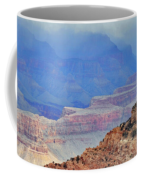 Travel Coffee Mug featuring the photograph Grand Canyon Levels by Debby Pueschel