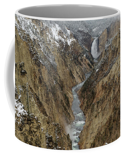 Yellowstone Coffee Mug featuring the photograph Grand Canyon of Yellowstone by Ronnie And Frances Howard