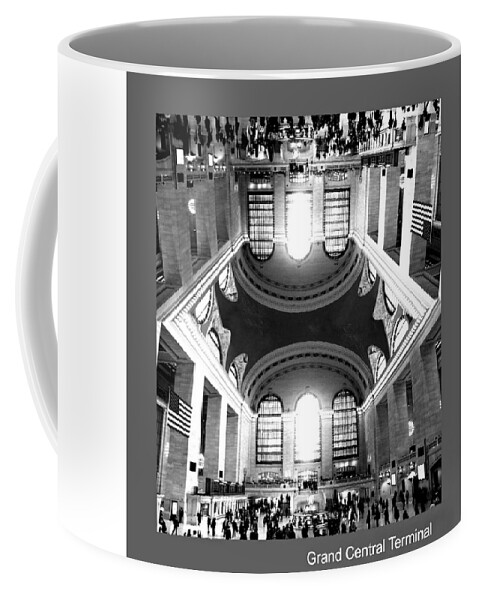 New York City Coffee Mug featuring the photograph Grand Central Terminal Mirrored by Diana Angstadt
