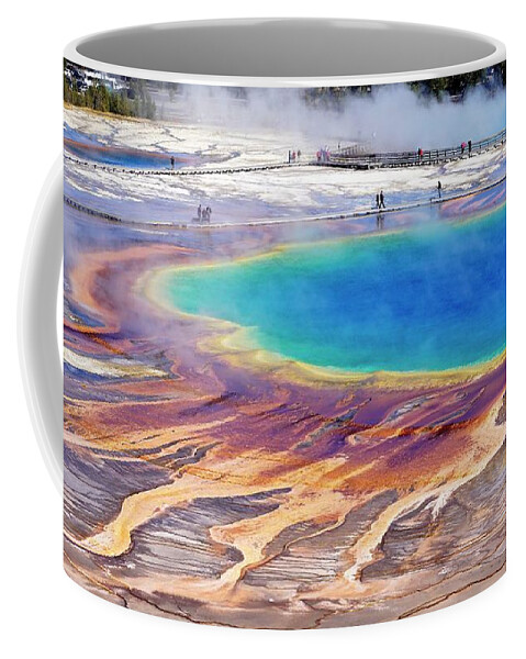 Grand Coffee Mug featuring the photograph Grand Prismatic Spring by Tranquil Light Photography