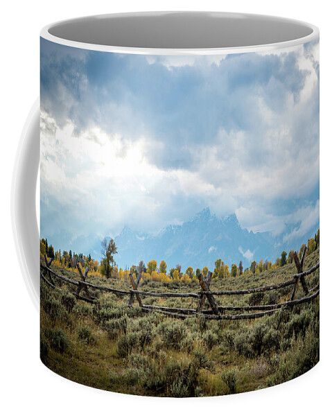 National Parks Coffee Mug featuring the photograph Grand Tetons by Aileen Savage