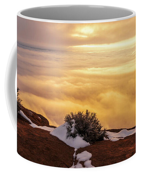 Canyonlands Coffee Mug featuring the photograph Grand View Glow by Chad Dutson