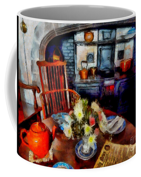 Grandma Coffee Mug featuring the photograph Grandma's Kitchen by Claire Bull
