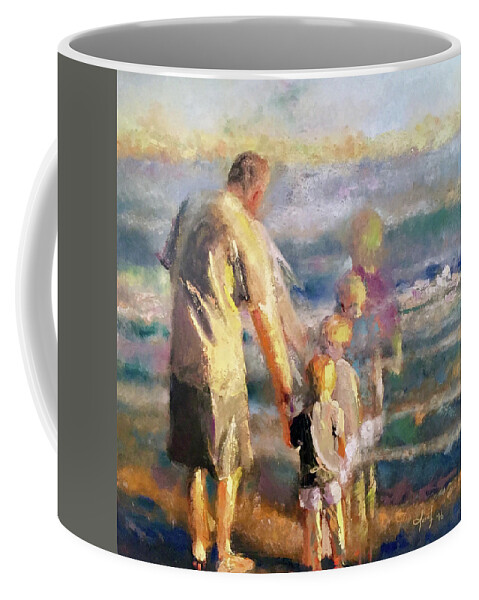  Coffee Mug featuring the painting Grandpa Dino by Josef Kelly