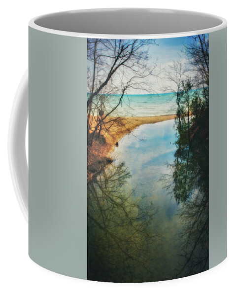Jennifer Rondinelli Reilly Coffee Mug featuring the photograph Grant Park - Lake Michigan Shoreline by Jennifer Rondinelli Reilly - Fine Art Photography