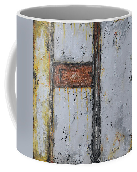 Original Coffee Mug featuring the painting Gray Matters 12 by Jim Benest