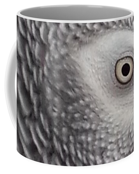Parrot Coffee Mug featuring the photograph Gray Parrot by Maria Aduke Alabi
