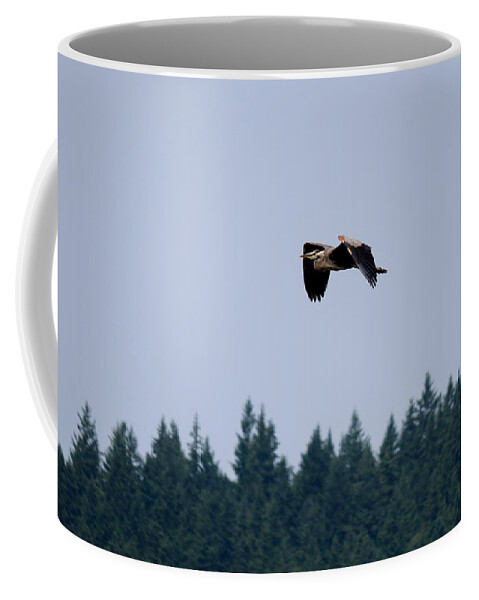 Great Blue Heron Coffee Mug featuring the photograph Great Blue Heron - 14 by Christy Pooschke