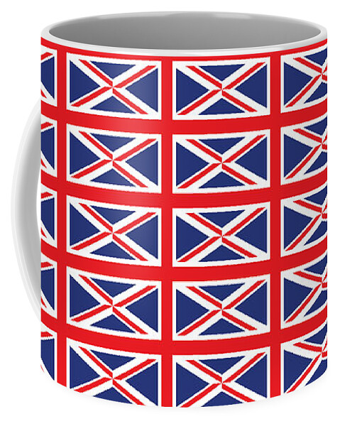 Flag Coffee Mug featuring the painting Great Britain England Union Jack Flag by Elaine Plesser
