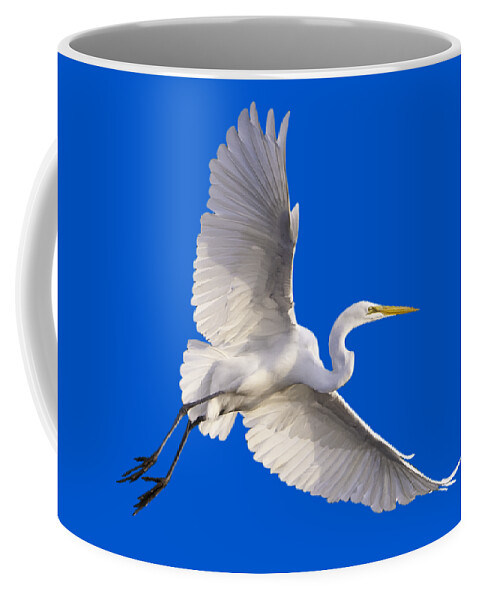 Bird Coffee Mug featuring the photograph Great Egret png by Jeff Phillippi