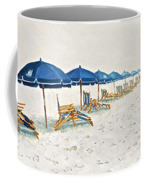 Beach Scene Coffee Mug featuring the painting Great Expectations by Maryann Boysen