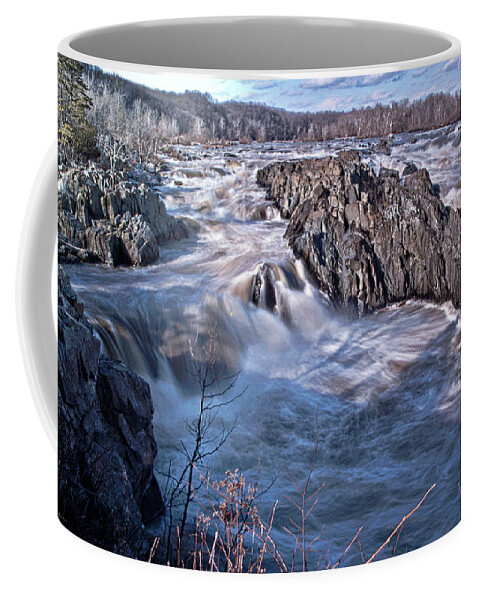 Potomac River Coffee Mug featuring the photograph Great Falls Virginia by Suzanne Stout