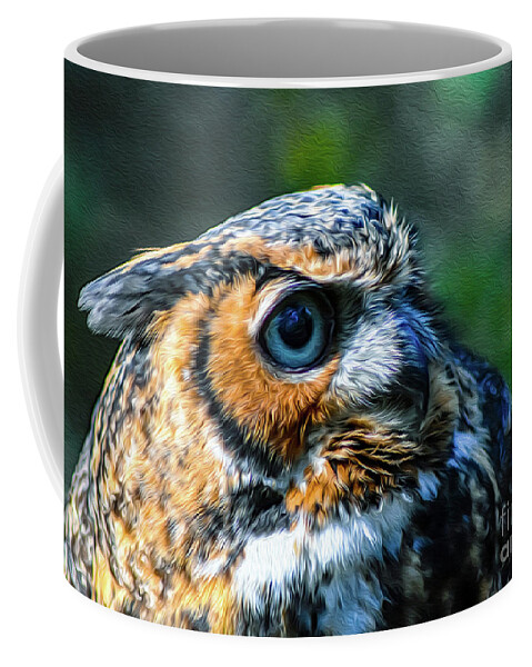 Nature Coffee Mug featuring the photograph Great Horned Owl - Bubo Virginianus by DB Hayes