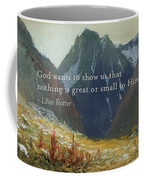 Landscape Coffee Mug featuring the painting Great or Small by Lilias Trotter