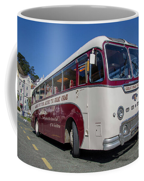 Orme Coffee Mug featuring the photograph Great Orme bus by Steev Stamford