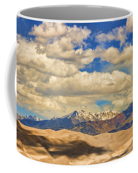 the Great Colorado Sand Dunes Coffee Mug featuring the photograph Great Sand Dunes National Monument by James BO Insogna