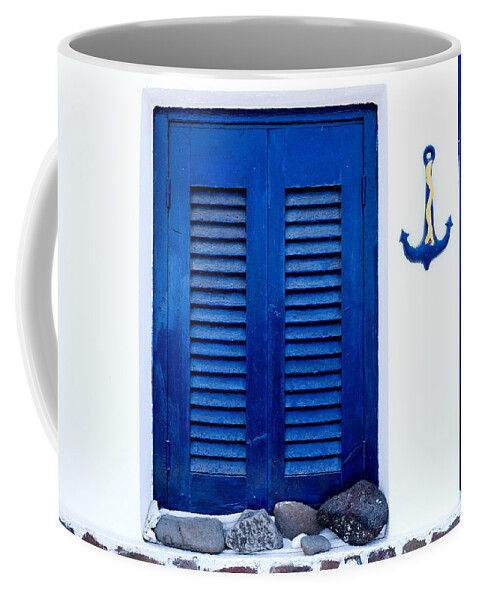 Home Coffee Mug featuring the photograph Greek traditional house exterior by Michalakis Ppalis