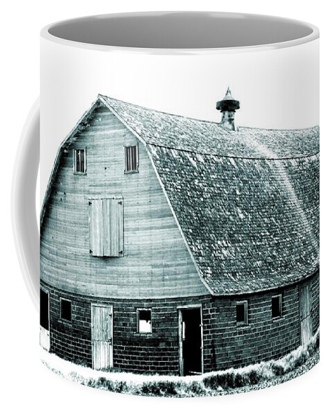 Barn Coffee Mug featuring the photograph Green Field Barn by Julie Hamilton