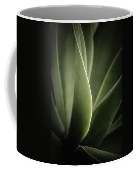 Abstract Coffee Mug featuring the photograph Green Leaves Abstract by Marco Oliveira