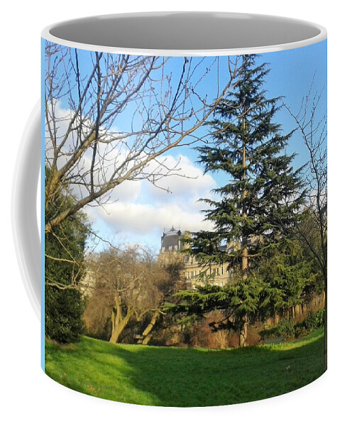 Tree.  London Coffee Mug featuring the photograph Green Tree in London by Anna Luiza Ceroy