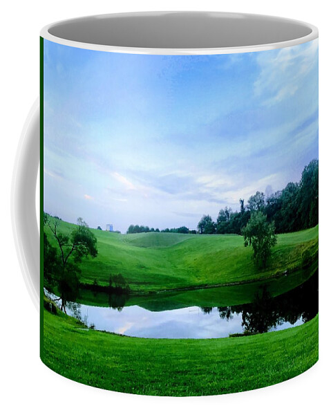 Pasture Coffee Mug featuring the photograph Greener Pastures by Chris Montcalmo