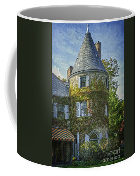 (sunlit Or Sunlight) Coffee Mug featuring the photograph Grey Towers II by Debra Fedchin