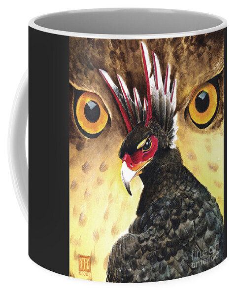 Griffin Coffee Mug featuring the painting Griffin Sight by Melissa A Benson