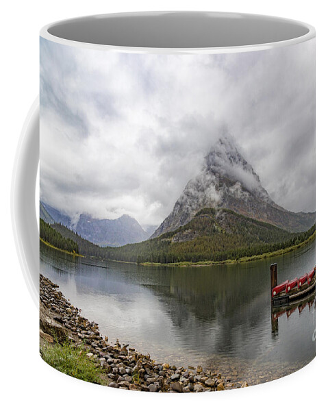 Grinnell Point In The Clouds Coffee Mug featuring the photograph Grinnell Point in the Clouds by Jemmy Archer