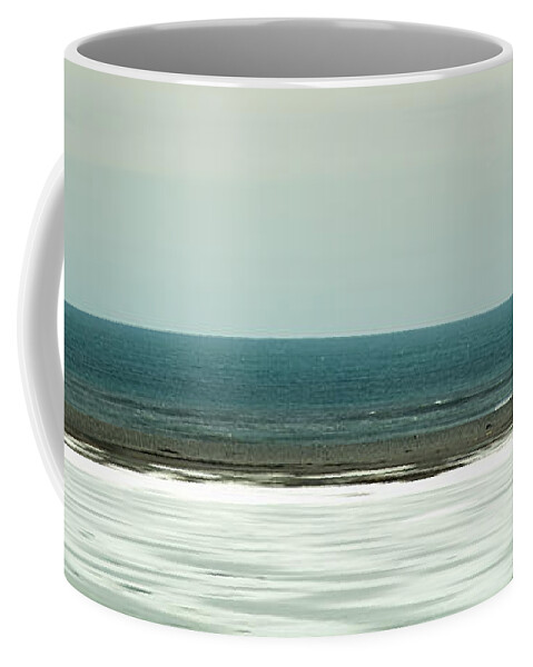Abstract Coffee Mug featuring the photograph Ground, sea and sky background by Michalakis Ppalis