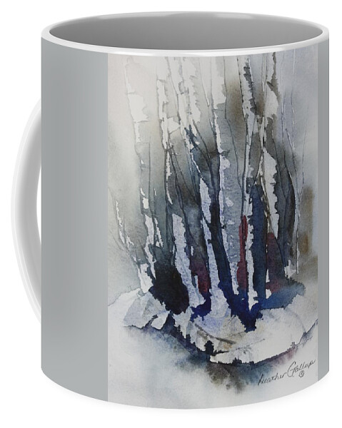 Watercolor Coffee Mug featuring the painting Grove II by Heather Gallup