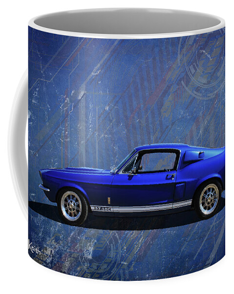 Car Coffee Mug featuring the photograph GT Blue by Keith Hawley
