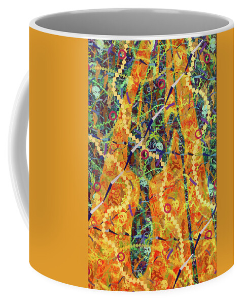 Color Coffee Mug featuring the painting Guard by Stephen Mauldin