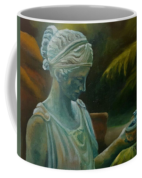 Oil Painting Coffee Mug featuring the painting Guardian of Nature by Connie Rish
