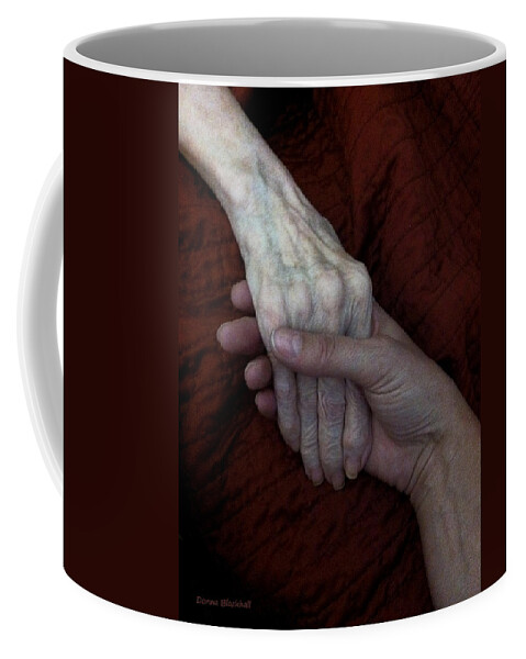 Hands Coffee Mug featuring the photograph Guidance by Donna Blackhall