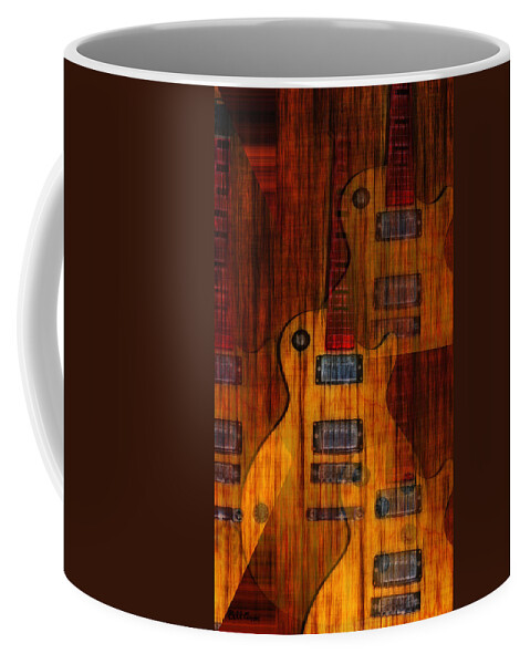 Les Paul Coffee Mug featuring the photograph Guitar Army by Bill Cannon