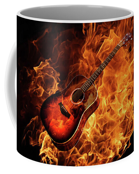 Acoustic Coffee Mug featuring the photograph Guitar by Doug Long