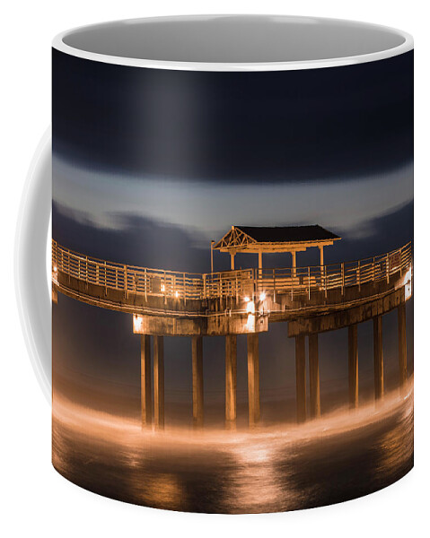 Alabama Coffee Mug featuring the photograph Gulf Shore State Park Pier Blue Hour by John McGraw