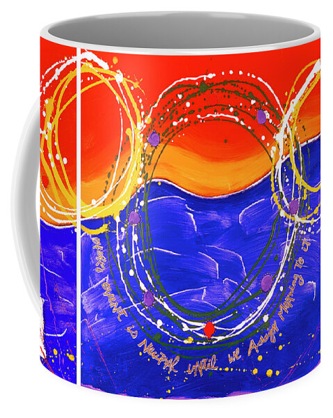 Gallery Coffee Mug featuring the painting h20 by Dar Freeland
