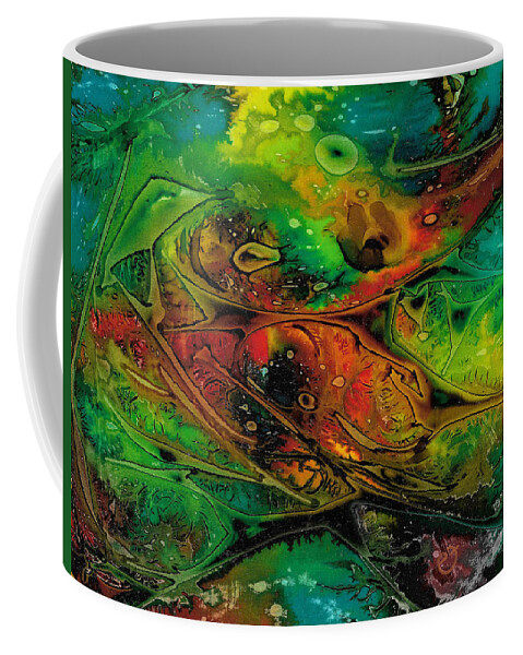 Colour Coffee Mug featuring the painting Habitat Paradigm by Eli Tynan