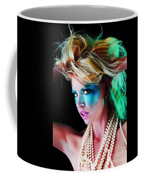 Fetish Photographs Coffee Mug featuring the photograph Hair a flame by Robert WK Clark