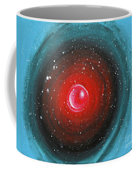 Painting Coffee Mug featuring the painting HAL by Stefanie Forck